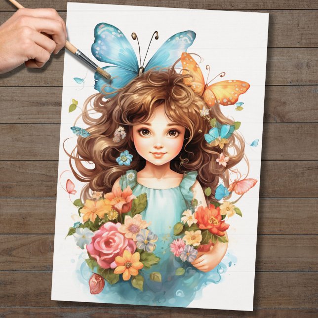 Mousseline Papier de découpage Fairy 3 (Créateur téléchargé)