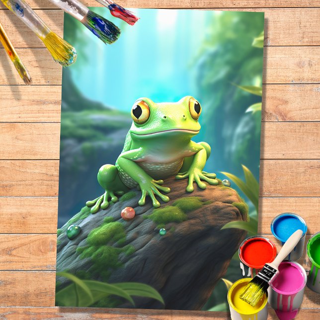 Mousseline Papier de découpage Frog 2 (Créateur téléchargé)