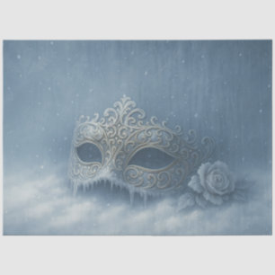 Mousseline Papier de découpage gothique hivernal masquade con
