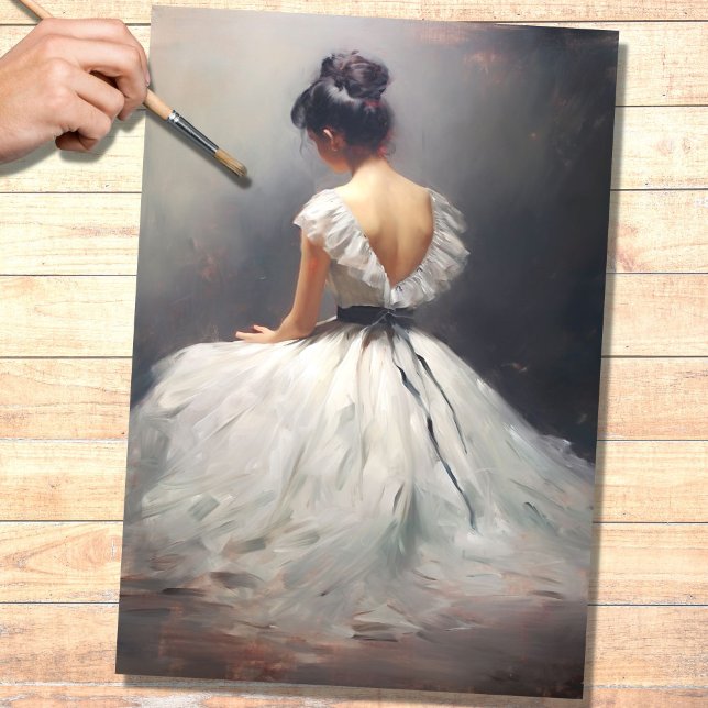 Mousseline Papier de découpage La Fille 1 (Créateur téléchargé)