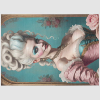 Mousseline Papier de découpage moderne Punk Marie Antoinette