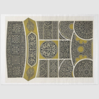 Mousseline papier de découpage motif d'inspiration asiatique