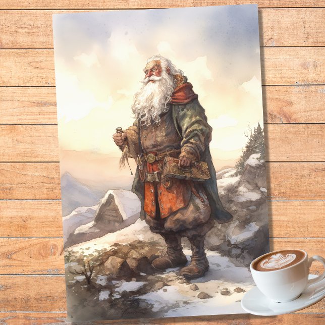 Mousseline Papier de découpage Old Man Père Noël 2 (Créateur téléchargé)