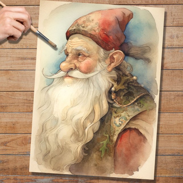 Mousseline Papier de découpage Old Man Père Noël 7 (Créateur téléchargé)