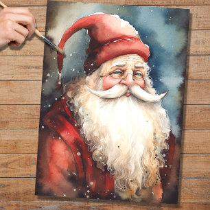 Mousseline Papier de découpage Père Noël 7 nostalgique