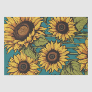 Mousseline Papier de découpage Pop Art Sunflower