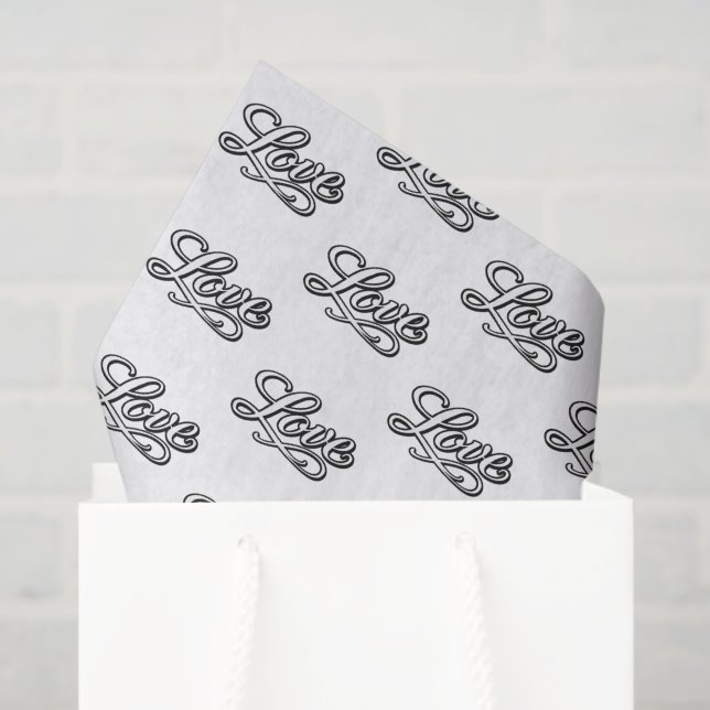 Mousseline Papier de découpage pour amour élégant (Sac cadeau)