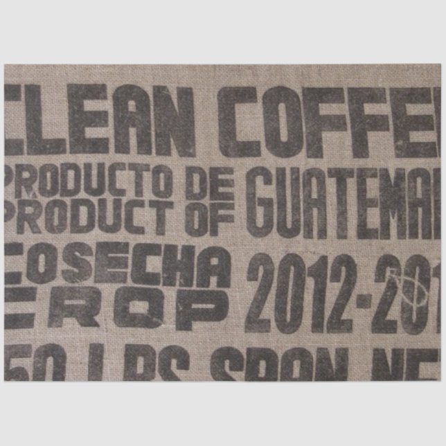 Mousseline Papier de découpage pour meubles de sac à café (Recto)