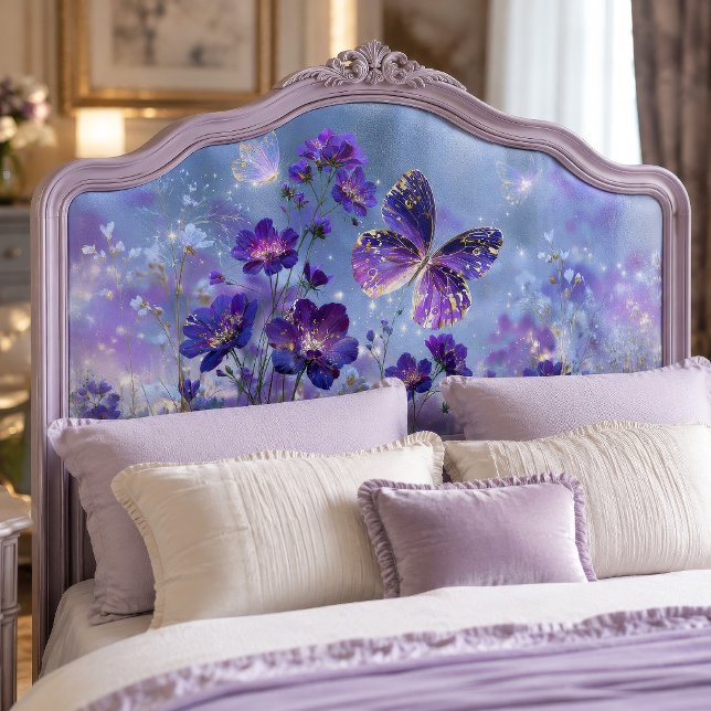 Mousseline Papier de découpage Prairie Papillon Violet Doré (Créateur téléchargé)