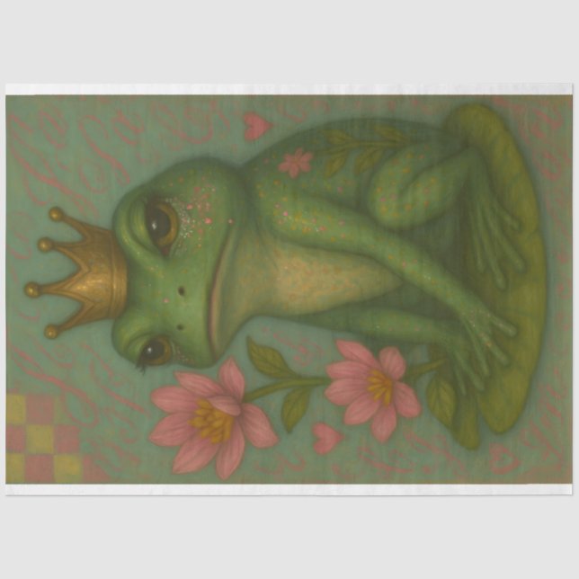 Mousseline Papier de découpage Princesse de grenouille - Whim (Recto)