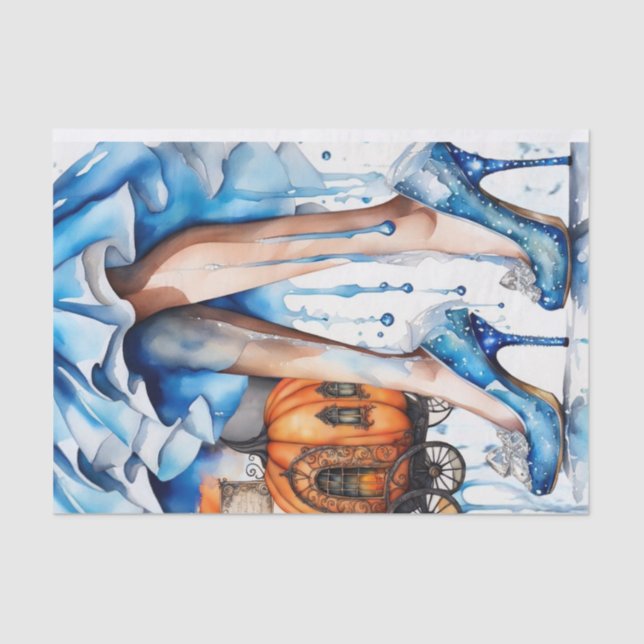 Mousseline Papier de découpage Princesse de minuit (Recto)