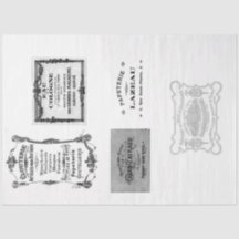 Papier de découpage publicitaire français vintage