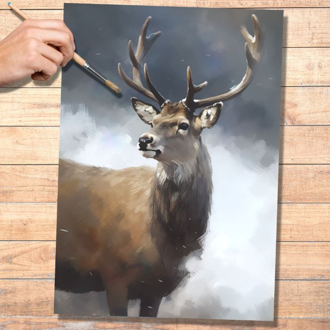 Mousseline Papier de découpage Reindeder 2 (Créateur téléchargé)