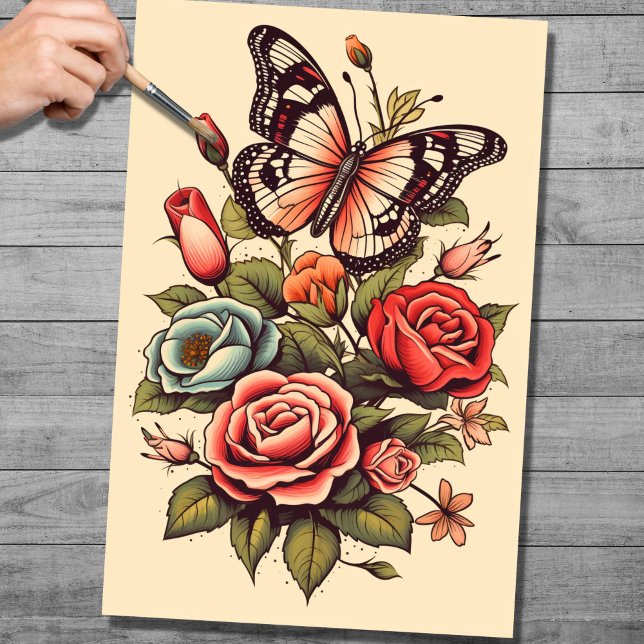 Mousseline Papier de découpage Tatouage 5 (Créateur téléchargé)