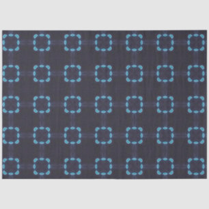 Mousseline Papier de découpage textile africain Indigo