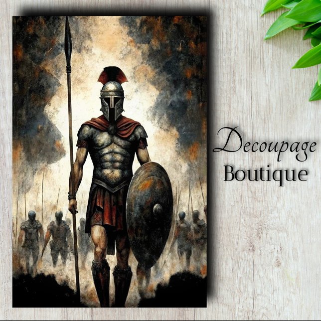 Mousseline Papier de découpage tissue spartiate (Spartan Decoupage Tissue Paper)