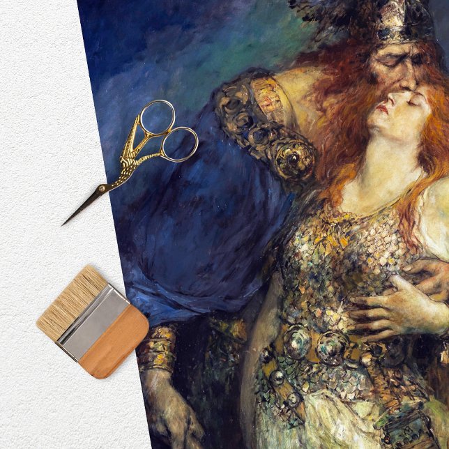 Mousseline Papier de découpage vintage femme Viking (Créateur téléchargé)