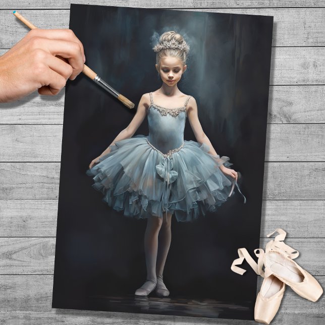 Mousseline Papier de découpage Young Ballerina 3 (Créateur téléchargé)