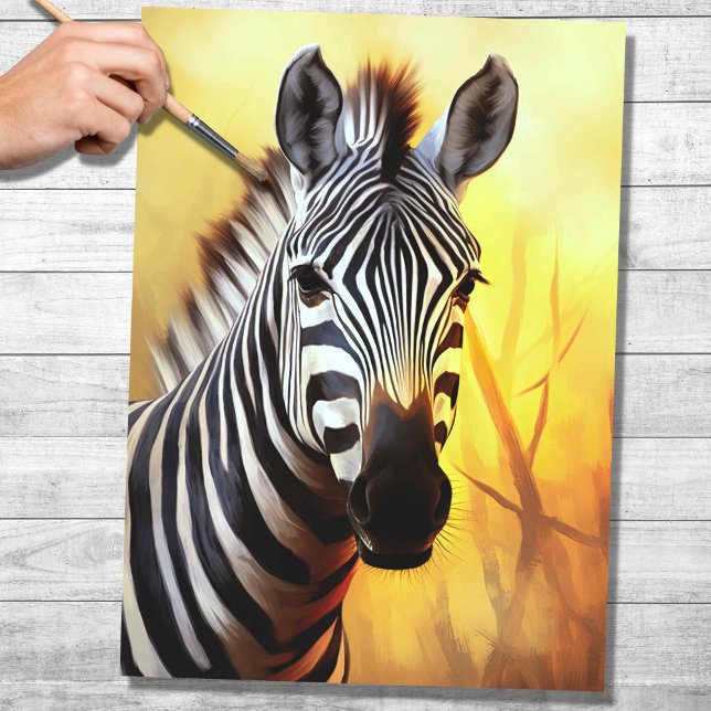 Mousseline Papier de découpage Zebra 4 (Créateur téléchargé)