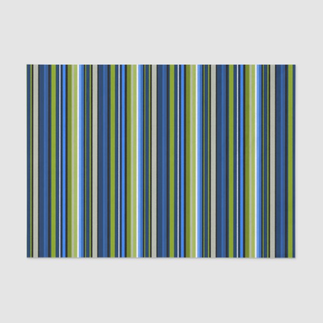 Mousseline Papier de fond bleu vert Sporty (Recto)