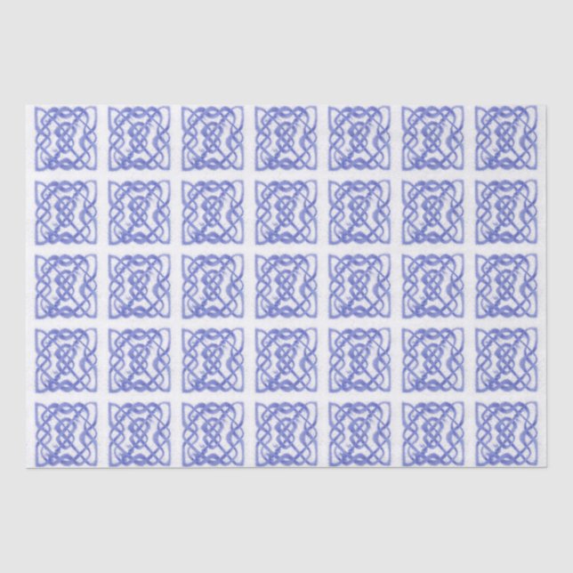 Mousseline Papier de fond CELTIQUE VIOLET (Recto)