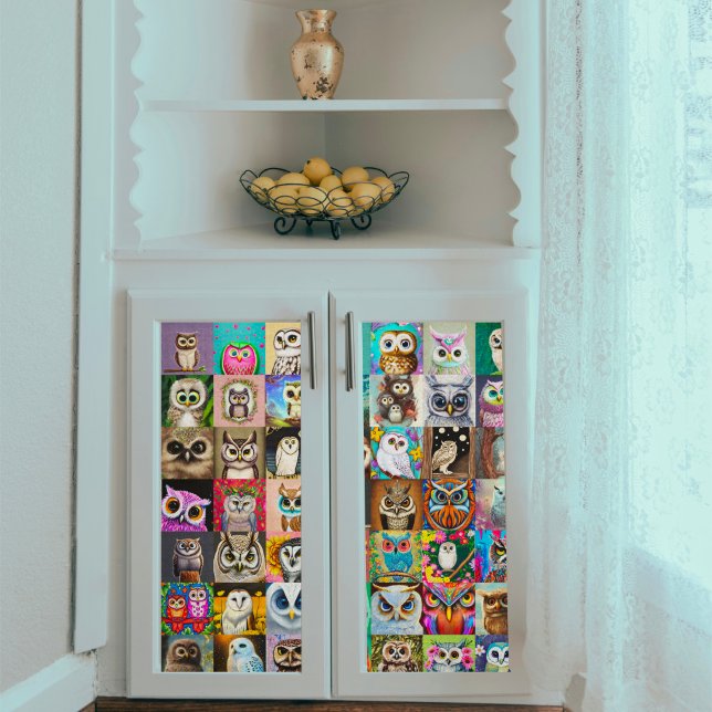 Mousseline Papier de fond de découpage de la Chouette carré (Créateur téléchargé)