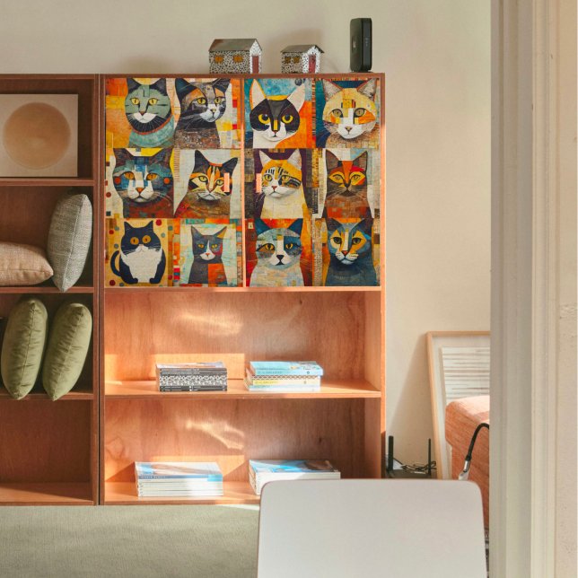 Mousseline Papier de fond de découpage de l'explosion de chat (Créateur téléchargé)