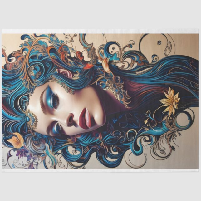 Mousseline Papier de fond de découpage de l'expression artist (Recto)