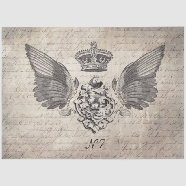 Mousseline papier de fond de découpage des ailes (Recto)