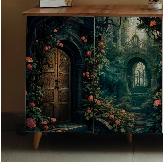 Mousseline Papier de fond de découpage des portes secrètes (Créateur téléchargé)