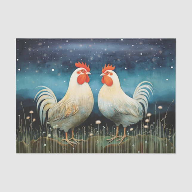 Mousseline Papier de fond de découpage pour poulets de pays p (Recto)