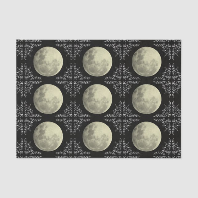 Mousseline Papier de fond de Pleine lune (Recto)
