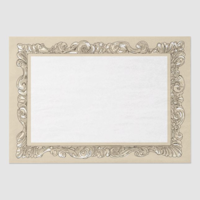 Mousseline Papier de fond de trame or pour découpage (Recto)