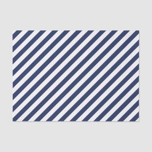 Mousseline Papier de fond Diagonal de la Marine (Recto)