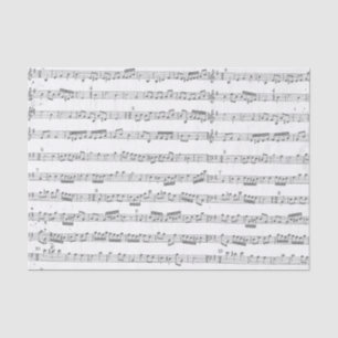 Mousseline Papier de fond musical gris