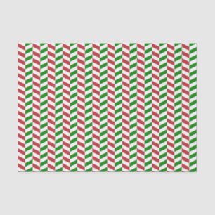 Mousseline Papier de fond rouge foncé, vert et blanc en squel