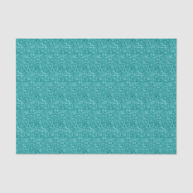 MOUSSELINE PAPIER DE LAVAGE AQUA BLEU SEQUINS-TISSUS (Recto)