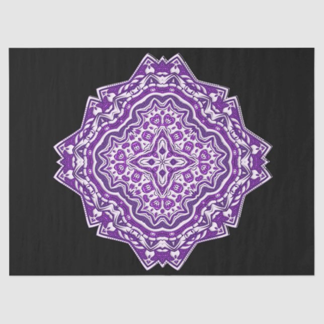 Mousseline papier de mandala violet (Recto)