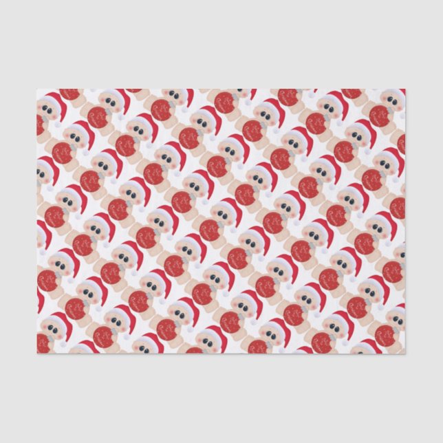 Mousseline Papier de Noël pour bébé garçons (Recto)
