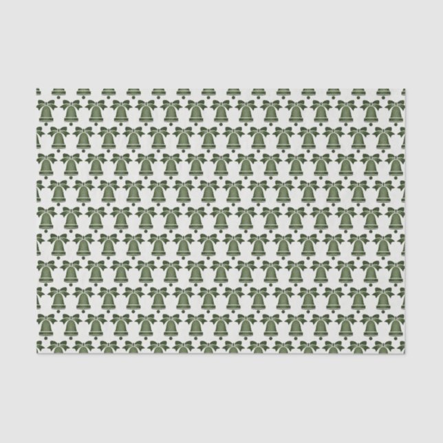 Mousseline Papier de Noël vert pour Noël (Recto)