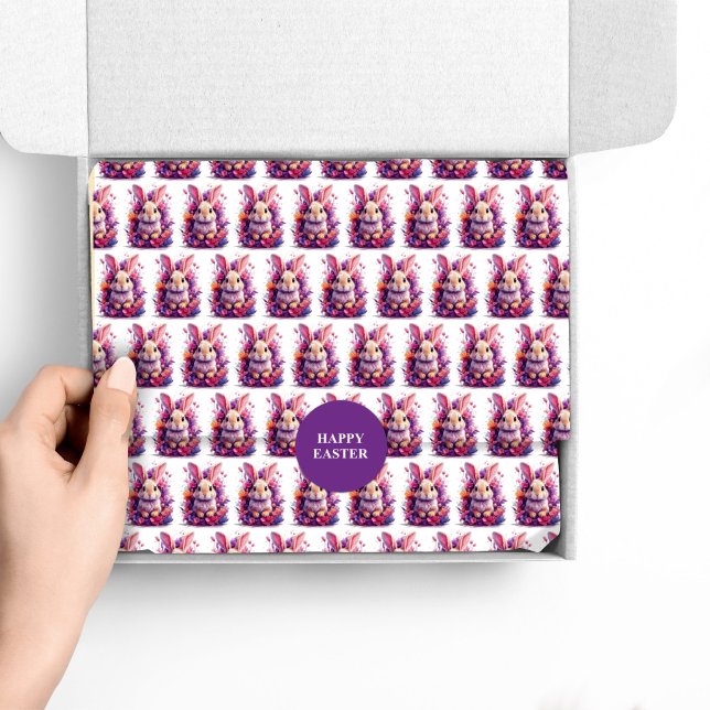 Mousseline Papier de papier à envelopper de lapin de Pâques - (Créateur téléchargé)