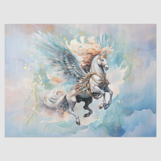 Mousseline Papier de papier de décolpage Pegasus Watercolor (Recto)