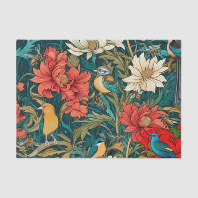 Mousseline Papier de papier de découpage de la faune (Recto)