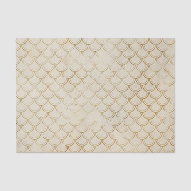 Mousseline Papier de papier de découpage de la sirène (Recto)