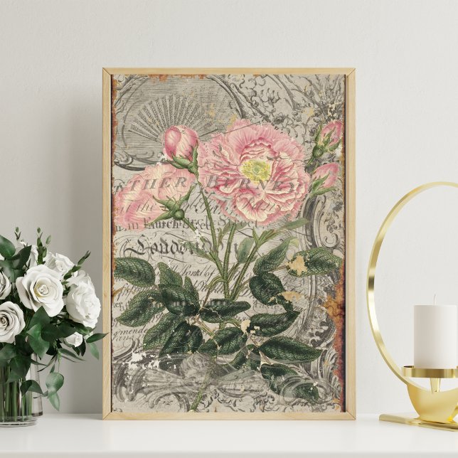 Mousseline Papier de papier de découpage Rose à poudre crémeu (Créateur téléchargé)