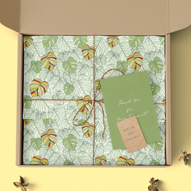 Mousseline Papier de papier de fond de la jungle Feuille de M (Créateur téléchargé)