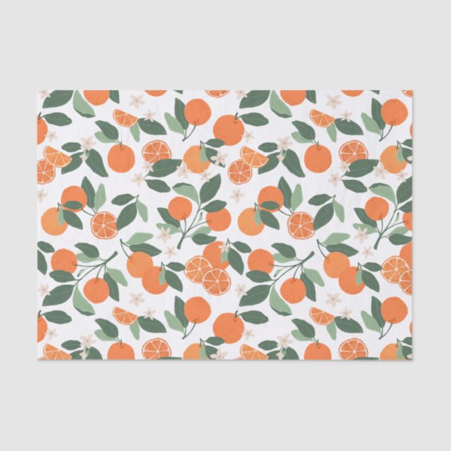 Mousseline Papier de papier de papier de Baby shower d'agrume (Recto)