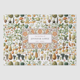 Mousseline Papier de papier de papier Motif de fruits à lait 