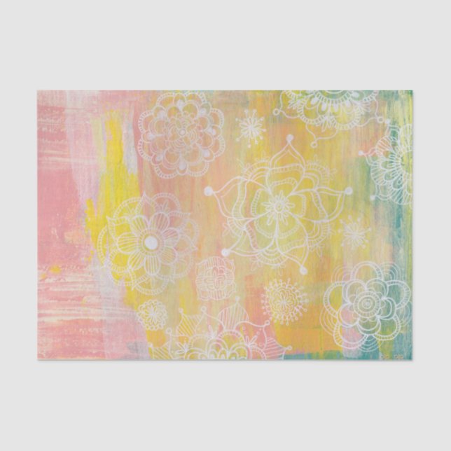 Mousseline Papier de papier de papier peint d'art de presse m (Recto)