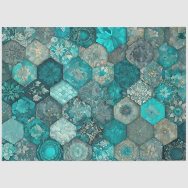 Mousseline Papier de papier de papier tissu en papier peint c (Recto)